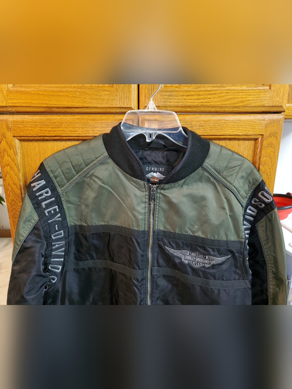 Harley-Davidson Mainstreet Colorblocked Nylon Bomber Jacket 98583-17VM - Picture 5 of 17